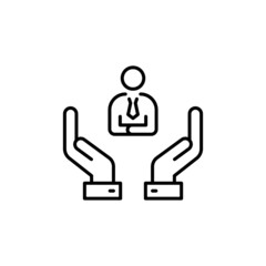 Care About Peoples icon in vector. logotype