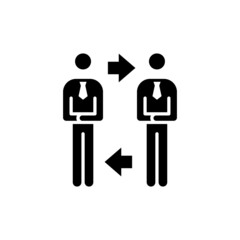 Interaction icon in vector. logotype