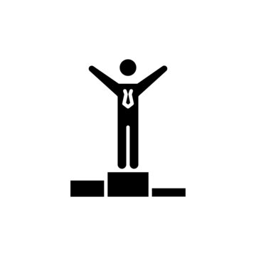 Winners Podium icon in vector. logotype