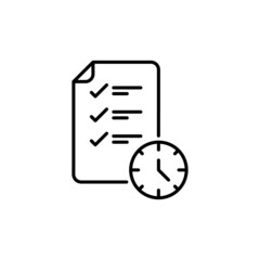 Planning icon in vector. logotype