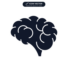 brainstorm icon symbol template for graphic and web design collection logo vector illustration