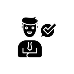 Approved icon in vector. logotype