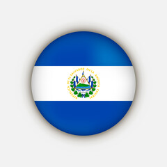 Country Salvador. Salvador flag. Vector illustration.