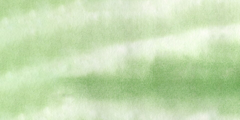Green striped hand drawing abstract watercolor background,with paper structure,soft brush strokes