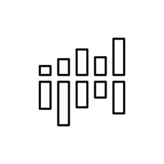 Financial Chart icon in vector. logotype