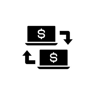 Electronic Funds Transfer Icon In Vector. Logotype