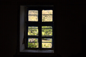 Fototapeta premium stained glass window in home