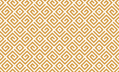 Abstract geometric pattern. A seamless vector background. White and gold ornament. Graphic modern pattern. Simple lattice graphic design