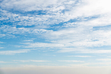Blue sky with white clouds
