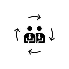 Update Team icon in vector. logotype