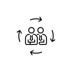 Update Team icon in vector. logotype