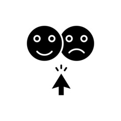 Emotional Opinion icon in vector. logotype