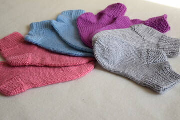 knitted socks