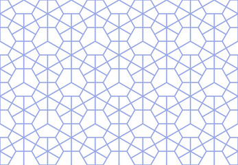 The geometric pattern with lines. Seamless vector background. White and blue texture. Graphic modern pattern. Simple lattice graphic design