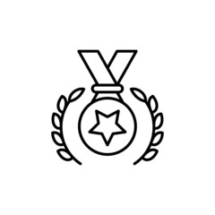 Medal icon in vector. logotype