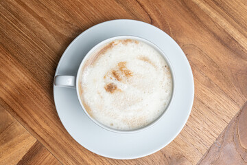 Morning Cappuccino cup of coffee