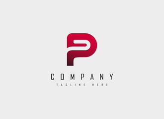 Initial Letter P ,F, FP Logo. Creative Graphic Alphabet Symbol for Corporate Business, Identity and Branding Logos. Flat Design Vector Template Element.