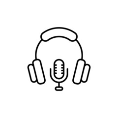 Podcasts icon in vector. logotype