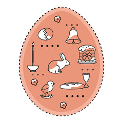 Happy Easter Cake Holiday Festive Egg Religion