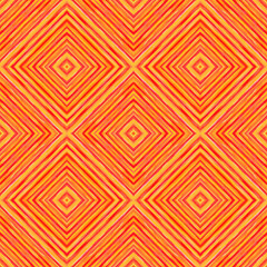 orange geometric  seamless pattern with rhomb stripes