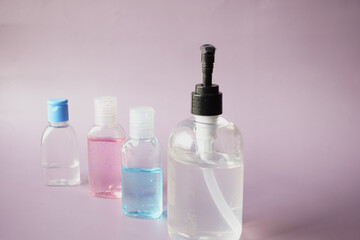 hand wash liquid in a container isolated on white 