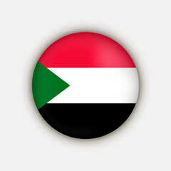 Fototapeta premium Country Sudan. Sudan flag. Vector illustration.