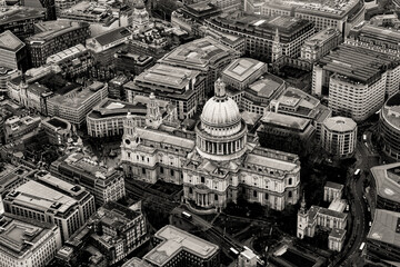 St. Paul's Cathedral from a Helicopter