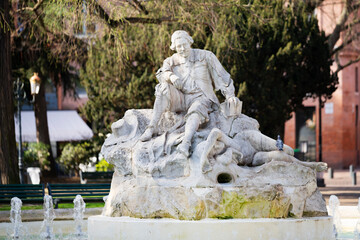 Fototapeta na wymiar Fountain on the Wilson square