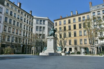 The Place Ampère is a pedestrian square located in the Ainay square, in the 2nd arrondissement of Lyon - 495731272