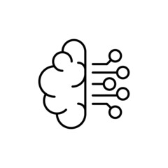 AI icon in vector. logotype