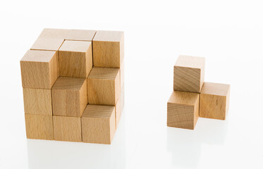 A big block cube missing last piece