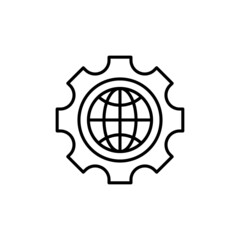 Global Processing icon in vector. logotype