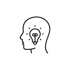 Creativity icon in vector. logotype