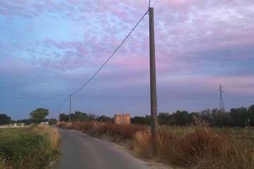Sunset Time on Salento Countryside, South Italy