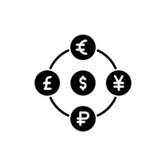 Money Exchange icon in vector. logotype