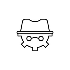 SEO Black hat icon in vector. logotype
