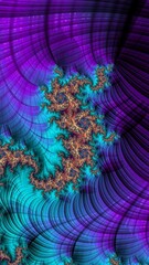 Fractal Graphical Abstract Art Background Texture,Colorful Geometrical Artwork Poster,Modern Conceptual Print,3D Rendering