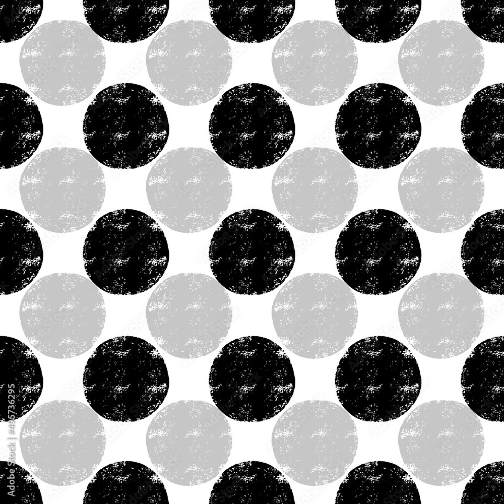 Poster black and white abstract textured pattern vector seamless repeat pattern print background