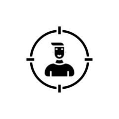 Target Audience icon in vector. logotype