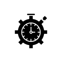 Time Management icon in vector. logotype
