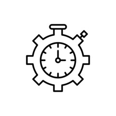 Time Management icon in vector. logotype