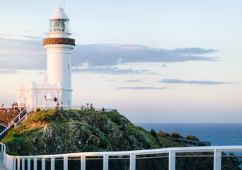 Beautiful shot of the Cape Byron Lighthouse in Byron, Australia