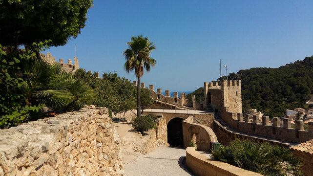 Castle of Capdepera on the island of Majorca, Spain