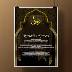 vector illustration ramadan poster background 