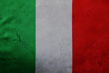 Grunge Italian flag