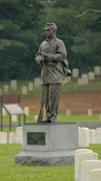 Monument That Dedicated To African American Civil War In The Nashville National Cemetery