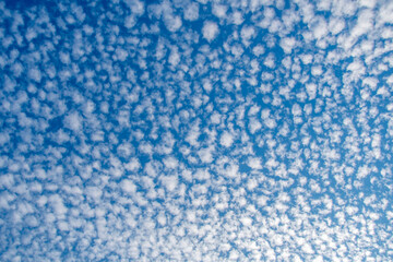 beautiful clouds against the blue sky