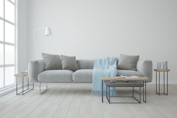Modern interior design. 3D illustration