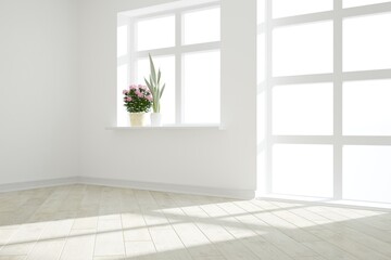 Modern interior design. 3D illustration