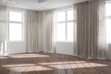 Modern interior design. 3D illustration